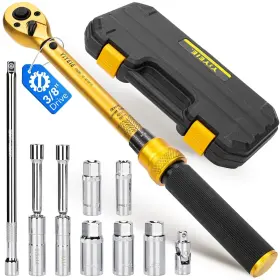 Y0030 YIYEIE Magnetic Spark Plug Socket Set Torque Wrench