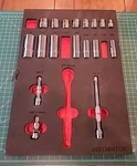 Proto J52136htck " Drive 12 & 6 Pt. Sockets Partial Set 18 Pc New - Vf. Fixed Price $170.00.
