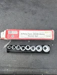 Sears Craftsman Usa Nos 9pc Metric Socket Set In Metal Tray 4347 3/8 Drive. Fixed Price $99.95.