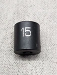 Matco "adv" Ap15m6v, 1/4" Drive,15mm Metric. Impact Socket, Shallow. 6 Point. Fixed Price $12.95.