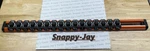 Snap-on Tools New Orange 1/2" Drive Sae 16 Post Lock-a-socket Rail Las12so. Fixed Price $98.95.