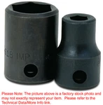 3/4"6pt Impact Shallow 3/8"drive Supertorque Black Industrial Usa Socket 2-624. Fixed Price $5.75.