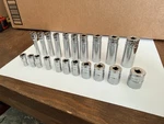Icon 1/4 Drive 6pt Metric Shallow/deep Socket Chrome - Choose Size Mm. Fixed Price $9.99.