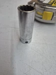Snap-on Tools Usa 3/8" Drive 5/8" Sae #20 Deep Chrome Spline Socket Fel200. Fixed Price $20.00.