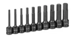 Grey Pneumatic 1340h 1/2" Drive 10 Pc 4" Hex Driver Set. Fixed Price $192.42.