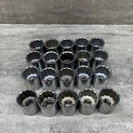 Lot Of 20 Easco / K-d 53 8128 28mm Shallow Socket, 1/2 Drive 12 Point, Engraved. Fixed Price $119.00.
