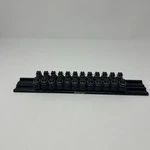 Snap-on Tools 3/8 Quick Release Locking Socket Rail Holder Spring Rare Black. Fixed Price $160.00.