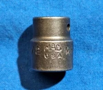 Mac Tools Mh166 1/4" Drive Shallow 1/2" 6 Point Impact Socket. Fixed Price $12.99.