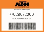 Ktm Genuine Spark Plug Key 250 S X-f - 77029072000. Fixed Price $43.14.