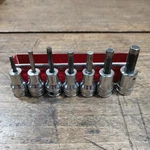 Snap-on Hex Bit Sockets 3/8 Drive Fa4a Fa4.5a Fa5a Fa6a Fa7a Fa8a Fa10 Metal Cas. Fixed Price $88.99.