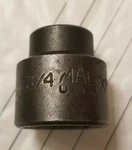Mac Tools 3/4" Shallow Sae 6 Point Impact Socket 3/8" Drive Xp246. Fixed Price $15.00.
