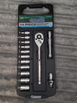 Power Torque 14 Pc Rachet And Socket Set Gm4255 New. Fixed Price $14.99.
