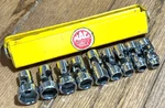 Mac Tools Swivel 1/4" Dr Universal Socket Set Lot Metric Tray Wobble 6pt. Fixed Price $294.00.