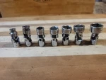 Mac Tools 7 Pc. 1/4" Drive Sae Universal Swivel Socket Set. Mu Series. Euc. Fixed Price $149.00.