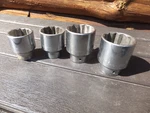 4 Craftsman 3/4" Drive 12 Pt Sockets - 1 7/8", 13/16", 11/16", 1/2". Fixed Price $39.00.
