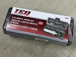 Teq Correct 6pc Impact Driver Set 3/8" 5/16" Adapter Bits & Case - New. Fixed Price $11.99.