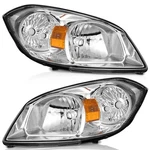 Weelmoto Pair Headlights For 2005-2010 Chevy Cobalt 07-09 Pontiac G5 Chrome. Fixed Price $68.88.