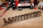 Snap-on 313ytwy 1/2" Drive Sae 6pt Shallow Chrome Socket 3/8 Thru 1. Fixed Price $135.00.