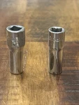 Snap-on Tools 1/4 Semi-deep Sockets Drive 2pc 12pt Usa Sae Tdh8 & Tmds8. Fixed Price $20.00.