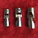 3 Vintage Snap-on 1/2" Drive 6 Pt Universal Flex Swivel Sockets 5/8, 11/16, 3/4. Fixed Price $49.99.
