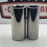 Craftsman 3/8 Drive Deep Well Socket Set 11/16 13/16 6 Point Usa 43336. Fixed Price $21.49.