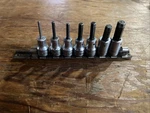 7 Pc. Snap On Tools 3/8" Drive Sae Standard Hex Bit Socket Set 1/8. Fixed Price $74.99.