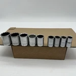 9 Pc Vtg Craftsman 12 Point 1/2 Drive Socket Set Vv Usa 1-1/8 Thru 9/16 *read. Fixed Price $29.95.