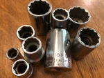 Wright Tool Sae Chrome Socket 1/4 3/8 & 1/2 Drive 12 6 Pt. Select Size. Fixed Price $5.00.