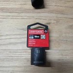 Craftsman 3/8 Drive Shallow 19mm Impact Socket 6 Point. Fixed Price $3.99.