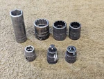 7 Snap On Impact Socket Set 3/8" Drive Adapter Sae Usa 3/4 11/16 9/16 Imdf240. Fixed Price $64.12.