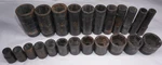 Matco Sae Deep And Shallow 1/2" Drive Impact Socket Sets 1 1/4" To 7/16" Used. Fixed Price $205.00.