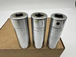 Lot 3 Cornwell Tools Usa T3232l, 1/2" Dr. 1" 15/16 7/8 Socket Deep 6 Pt Chrome. Fixed Price $39.95.