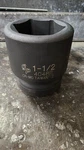 New Grey Pneumatic 1" Drive X 1-1/2" Standard 6 Point Socket 4048r. Fixed Price $34.00.