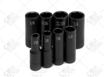 Sk Professional 4078, 8pc - 3/8" Dr, 6 Pt Fractional Sae Deep Impact Socket Set. Fixed Price $95.94.