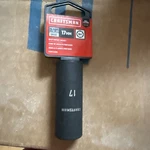 New Craftsman 17 Mm Deep Impact Socket Cmmt15906, 1/2 Drive Metric Free Ship. Fixed Price $10.00.