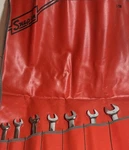 Snap On Tools 0exm Wrench Set, 10, 11, 12, 13, 14, 15, 17mm, C-75b Pouch Unused. Fixed Price $500.00.