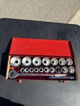 Vtg Craftsman 3/4" Drive Ratchet 4375 & 19pc Socket Set 7/8"-2-3/8" Storage Case. Fixed Price $299.99.