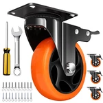 4" Caster Wheels, Outstanding Casters Set Of 4 Heavy Duty, Silent Industrial Cas. Fixed Price $37.79.