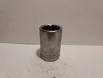 Craftsman Vintage 1/2" Drive 18mm 12 Point Shallow Socket Metric 44267 G2 Usa. Fixed Price $10.19.