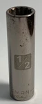 Craftsman Tools 1/2" 12 Point Deep 3/8" Drive Socket G2d 50657 Usa. Fixed Price $12.99.