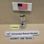 Husky 1/2" Swivel Universal Socket 3/8" Dr Cbf-16 Usa For Mechanics & Craftsman. Fixed Price $11.99.