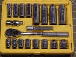 Mac 19pc Metric 3/8 Drive General Service Set Ratchet Socket 10mm 18mm Case Dr. Fixed Price $218.49.