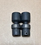 5pc 9/16 Std Sk Tools Universal Flex Swivel Impact Sockets 6pt 1/4 Drive. Fixed Price $16.00.