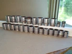 Vtg 25 Pc Usa 3/4" Dr Socket Williams Proto Bonney Etc.. 7/8 - 1-5/8 Work (read. Fixed Price $129.99.