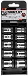 Performance Tool W38800 10pc 3 8in Dr 12pt Met Skt Set. Fixed Price $28.05.