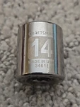 Craftsman 34611 14mm 6pt Socket 1/4" Drive Easy Read Series Usa 3476. Fixed Price $3.95.