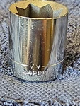 Vintage Craftsman Vv 44226 1/2" Drive 3/4" 8 Point Double Square Torx Socket Usa. Fixed Price $9.95.