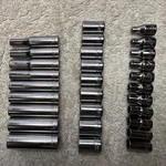 Craftsman Sae Socket Lot 1/2 Drive Usa Made Deep & Shallow. Fixed Price $110.46.