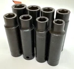 Matco Tools 10mm - 17mm Deep Well 1/2" Dr Impact Socket Set Lot Metric 6-point. Fixed Price $145.00.
