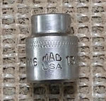 Mac Tools M6 13mmr, 1/4 Drive, 13mm. Socket, Shallow, 6 Point.. Fixed Price $13.59.